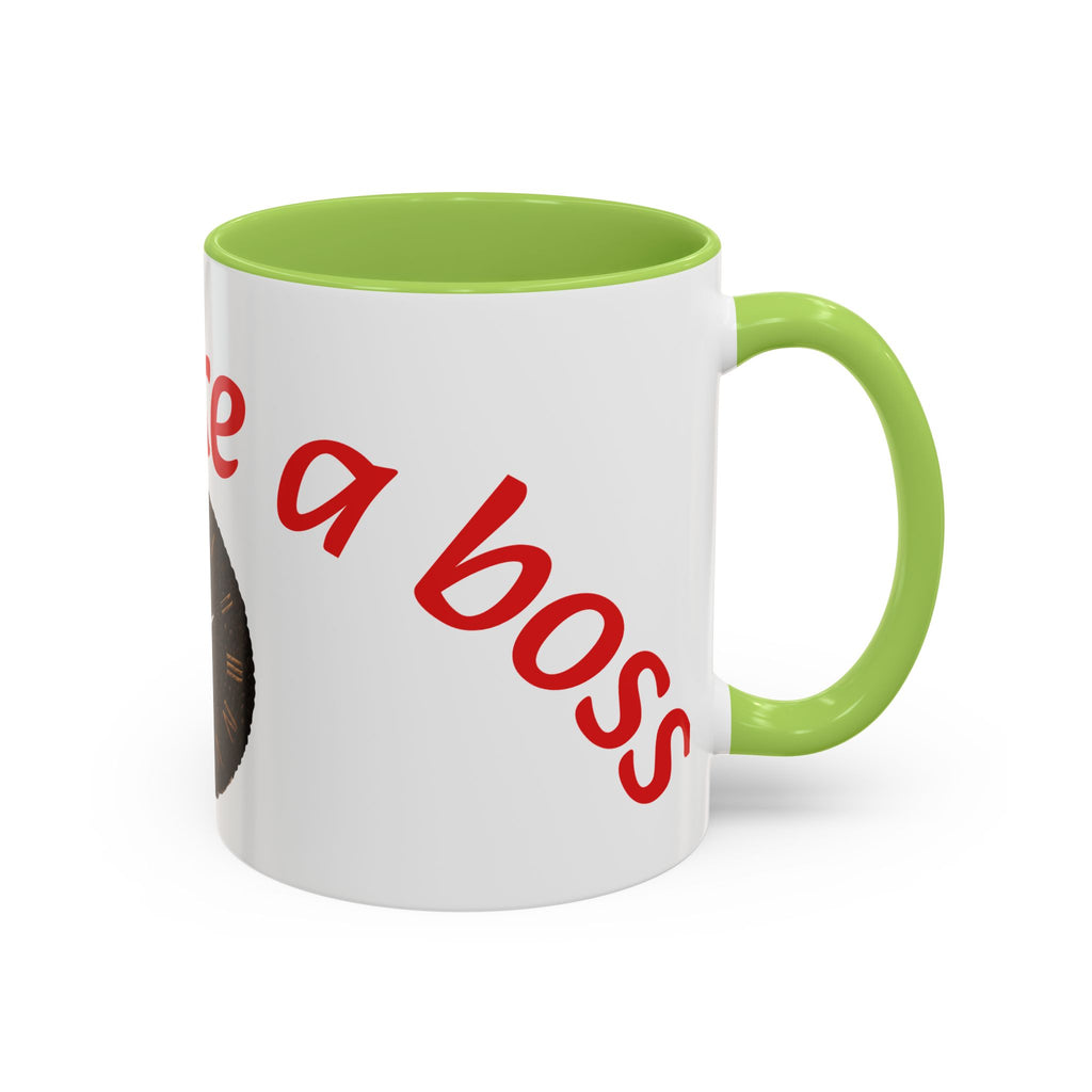 Boss Vibes Accent Coffee Mug — 'Coffee like a boss' Motivational Office Mug (11/15oz)