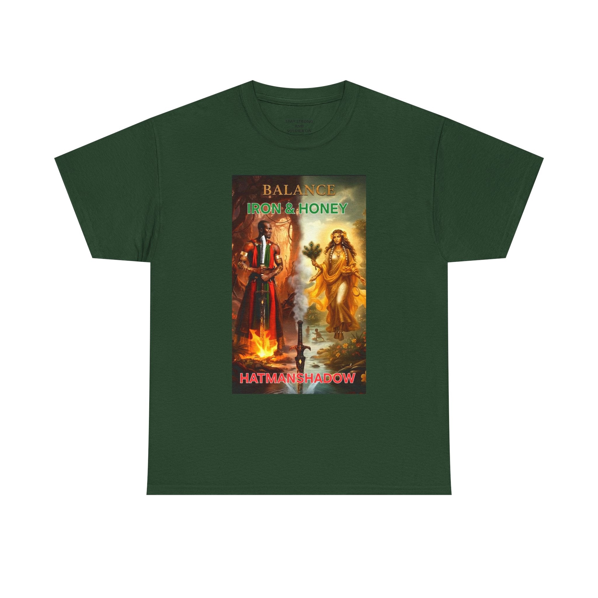 Balance From a Honey T-Shirt — Spiritual Yin Yang Vintage Art Tee