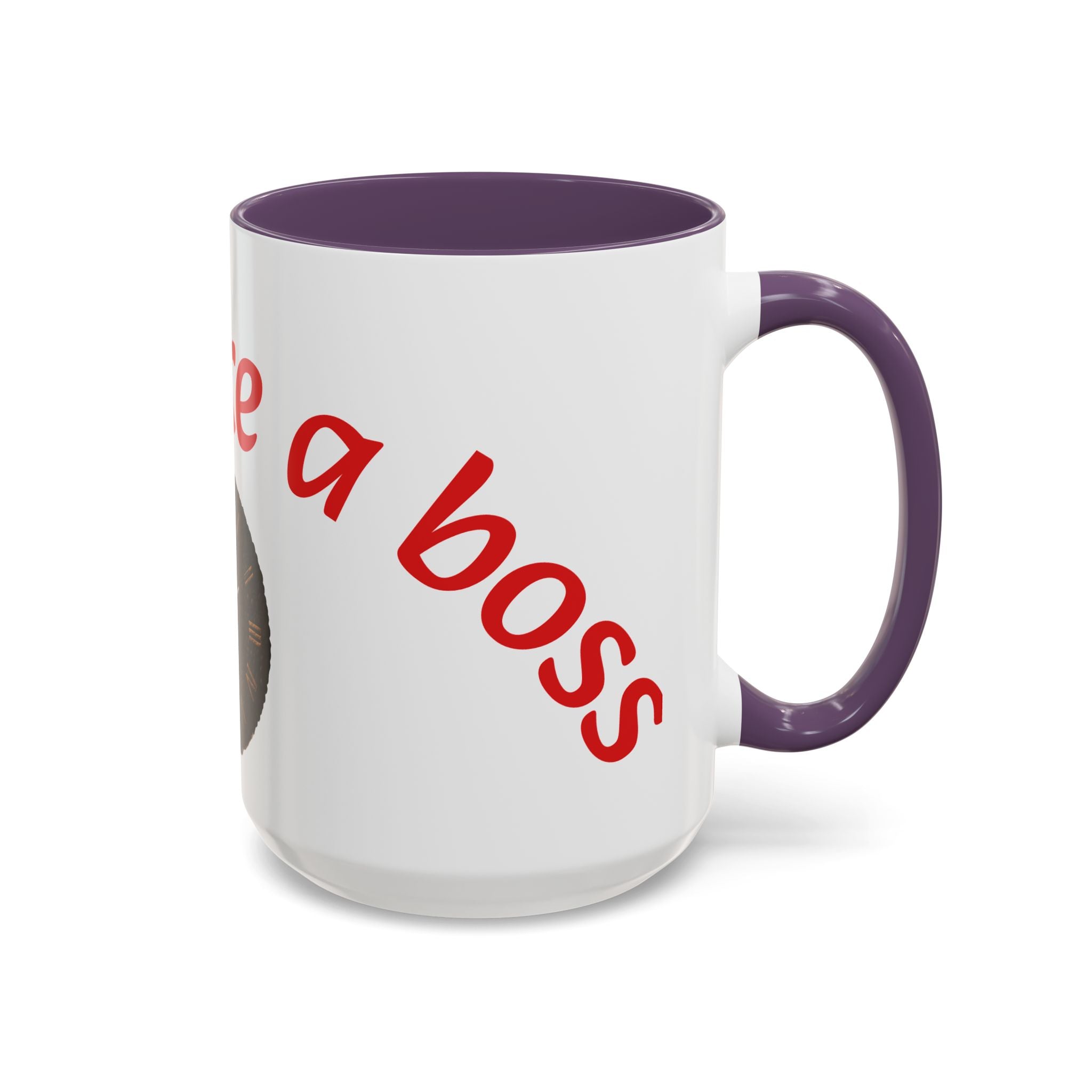 Boss Vibes Accent Coffee Mug — 'Coffee like a boss' Motivational Office Mug (11/15oz)