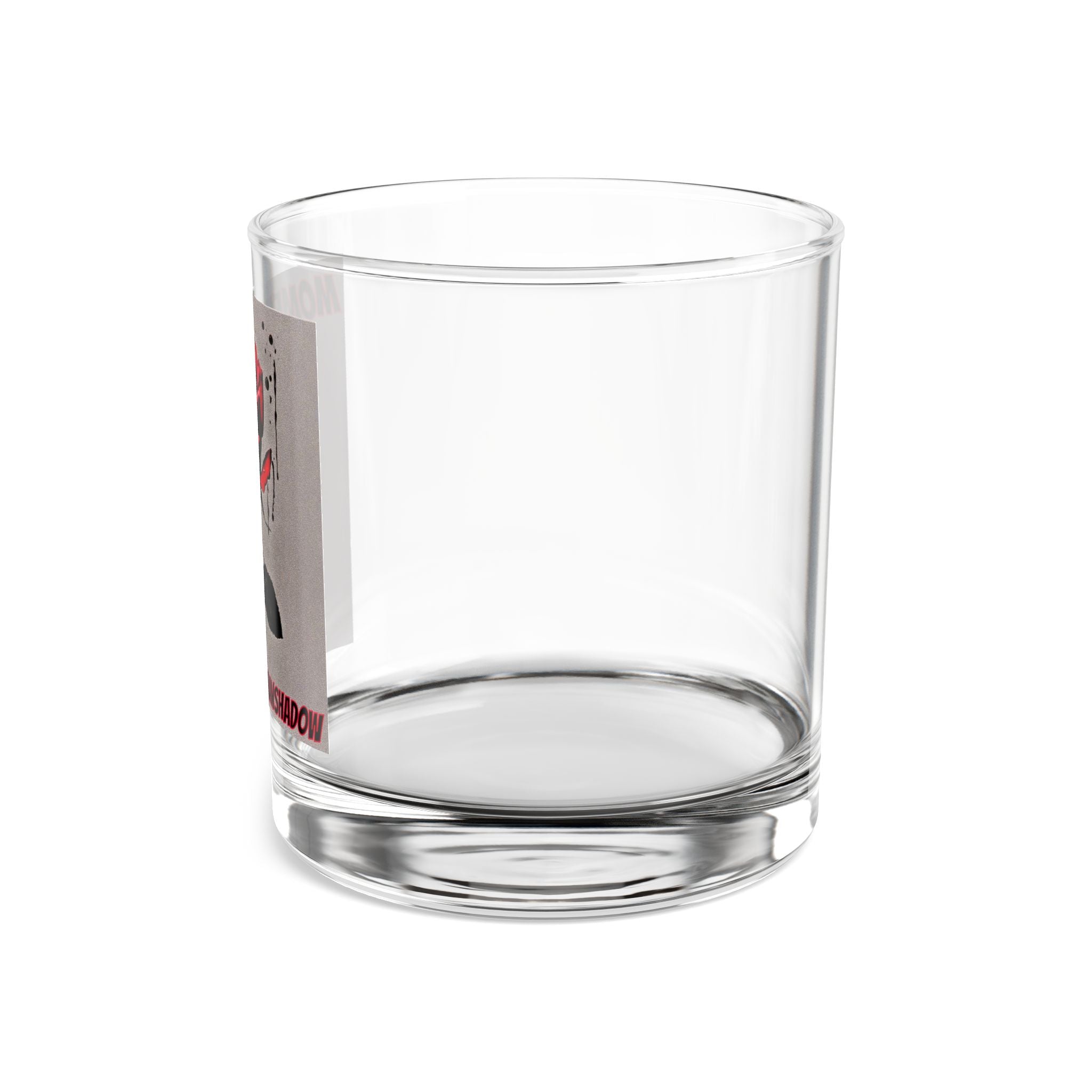 Moments Red Rose Rocks Glass — 10oz Whiskey Tumbler with 'MOMENTS' Design