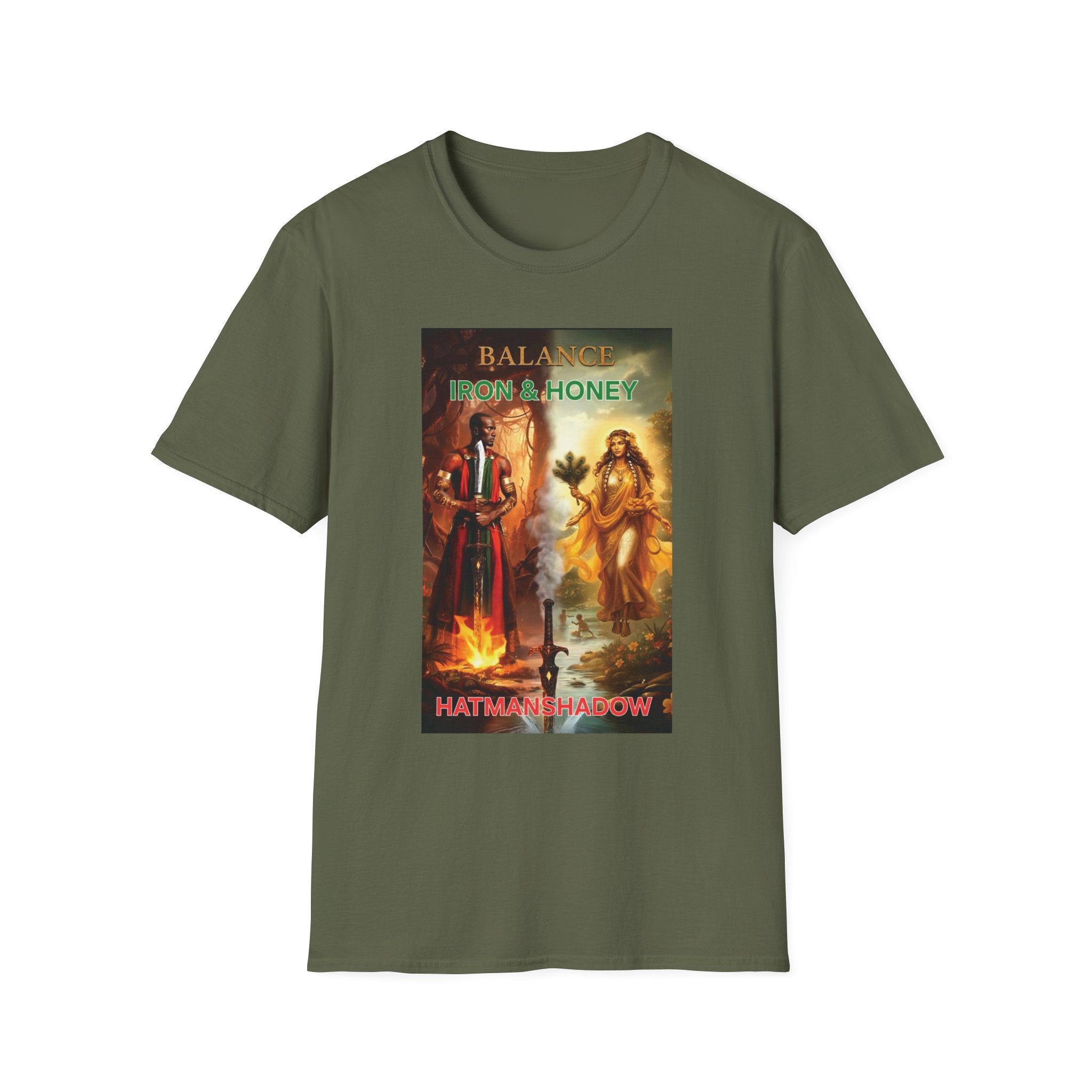 T-Shirt — 'Balance from a Honey' Spiritual Art Graphic Tee