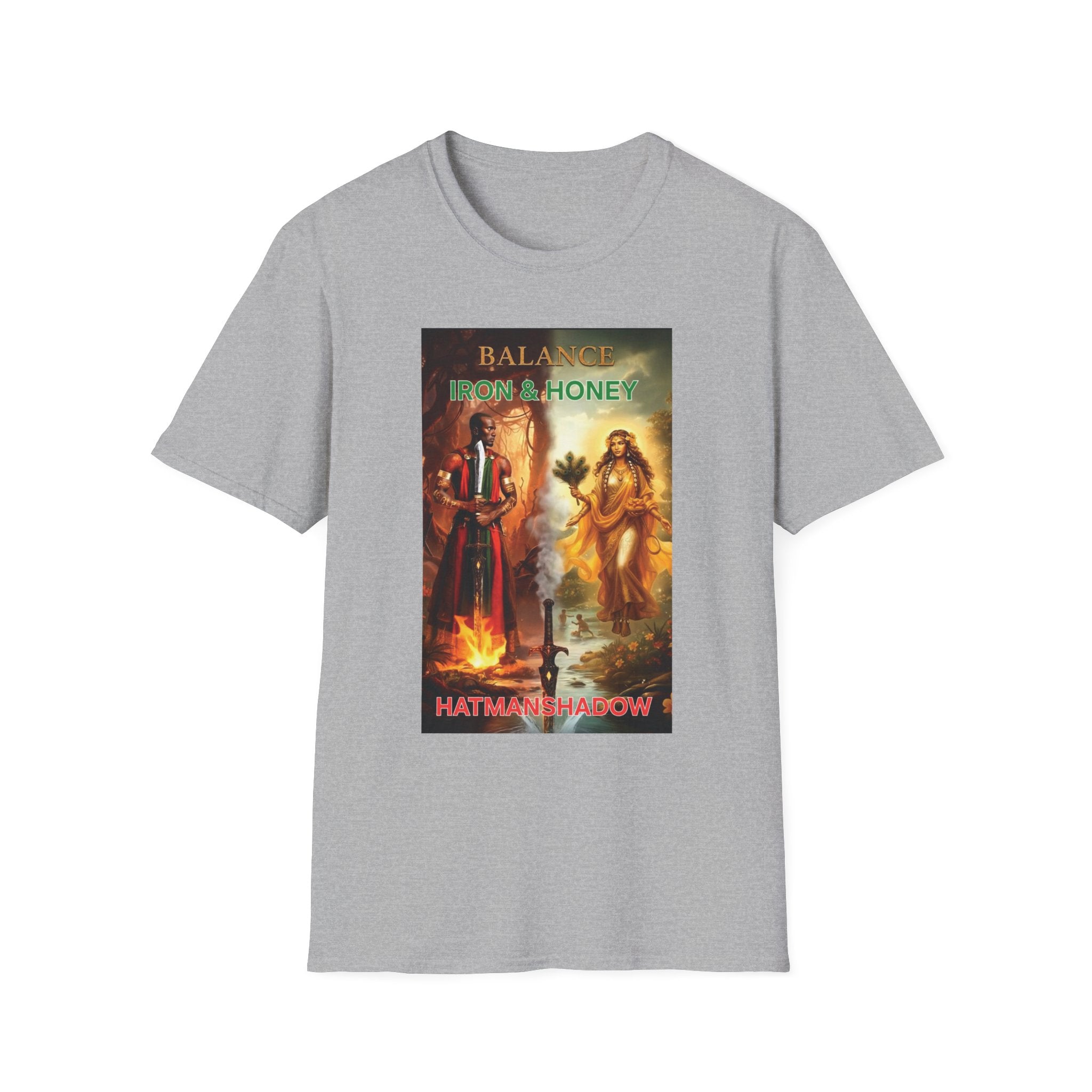 T-Shirt — 'Balance from a Honey' Spiritual Art Graphic Tee