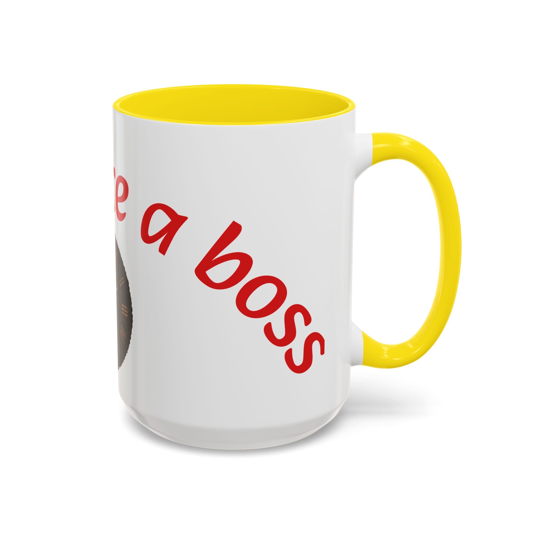 Boss Vibes Accent Coffee Mug — 'Coffee like a boss' Motivational Office Mug (11/15oz)