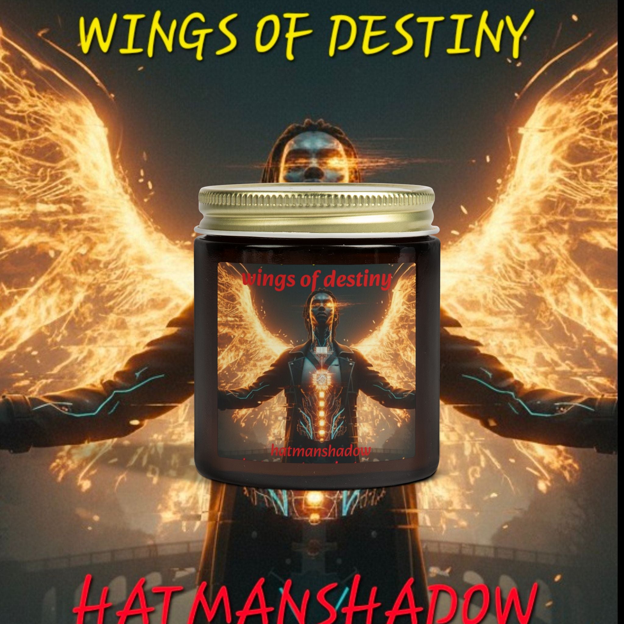 Scented Candle — Wings of Destiny (Coconut Apricot, 4oz & 9oz)