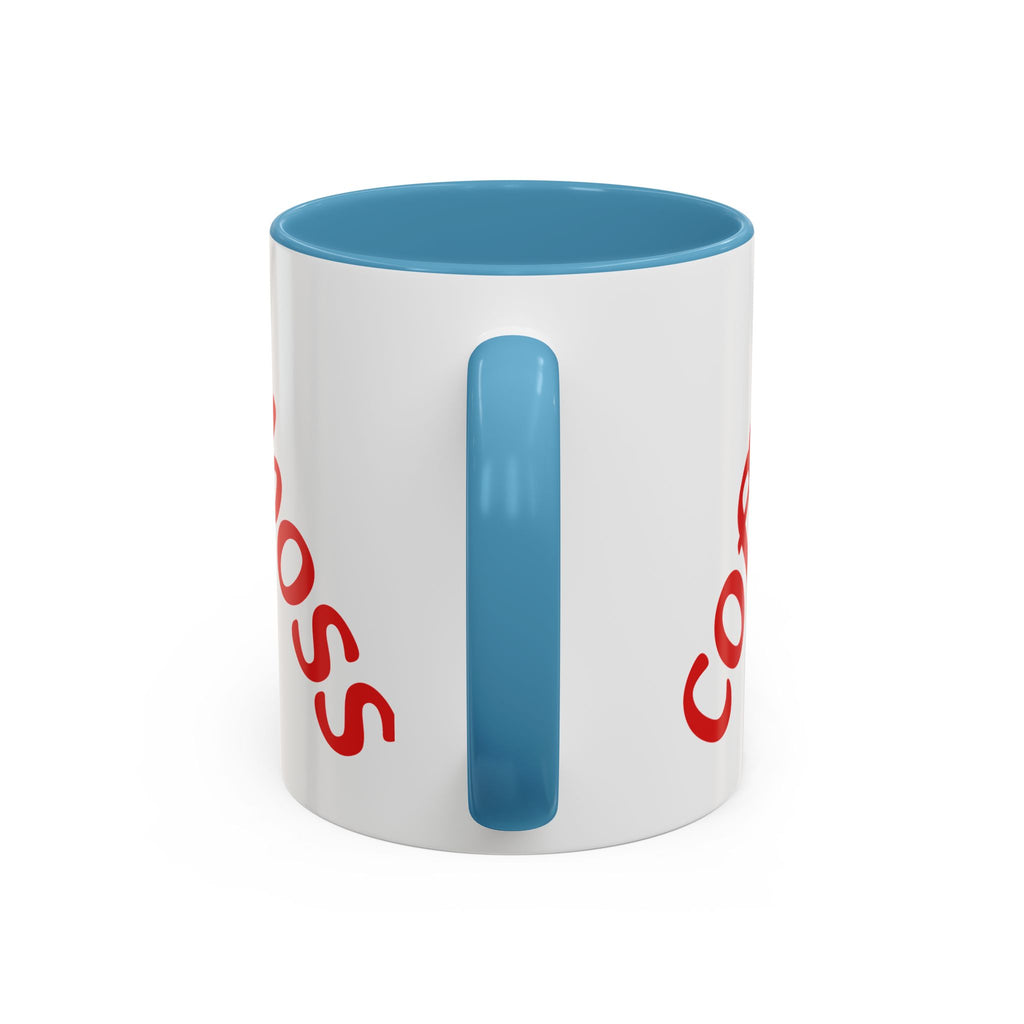 Boss Vibes Accent Coffee Mug — 'Coffee like a boss' Motivational Office Mug (11/15oz)