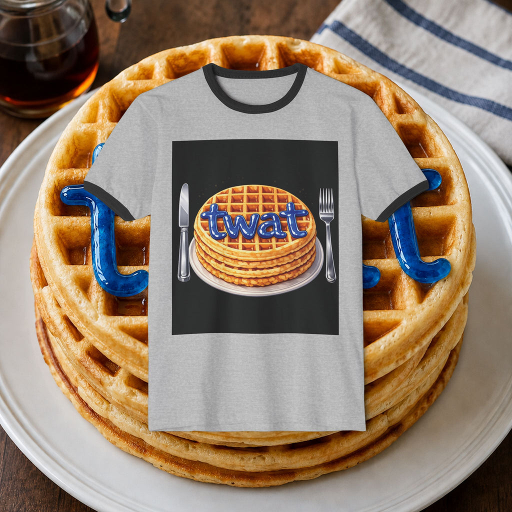 Twat Waffle Graphic Ringer T-Shirt