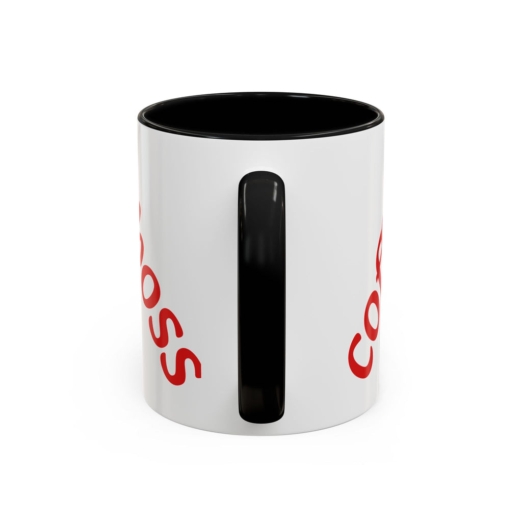 Boss Vibes Accent Coffee Mug — 'Coffee like a boss' Motivational Office Mug (11/15oz)