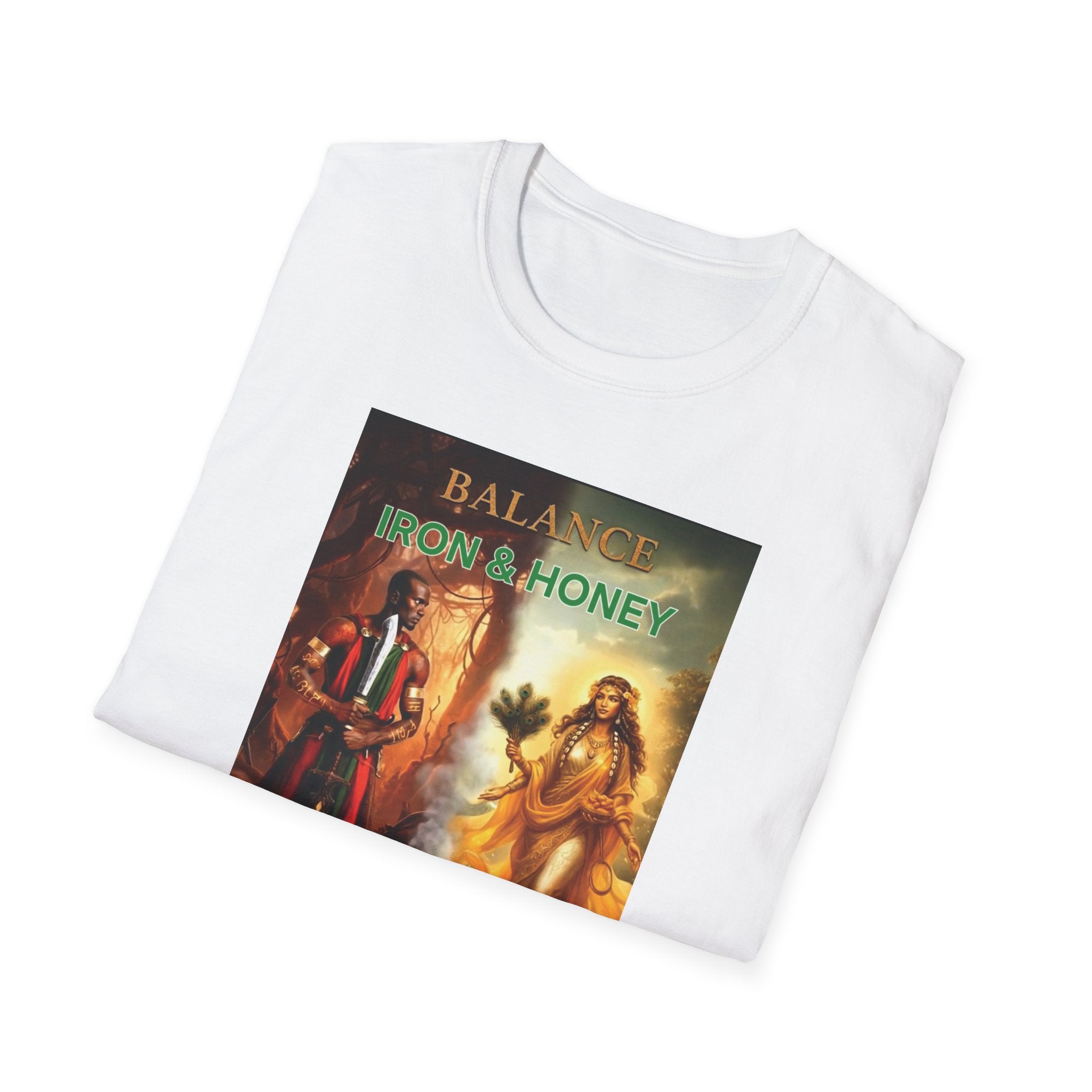 T-Shirt — 'Balance from a Honey' Spiritual Art Graphic Tee