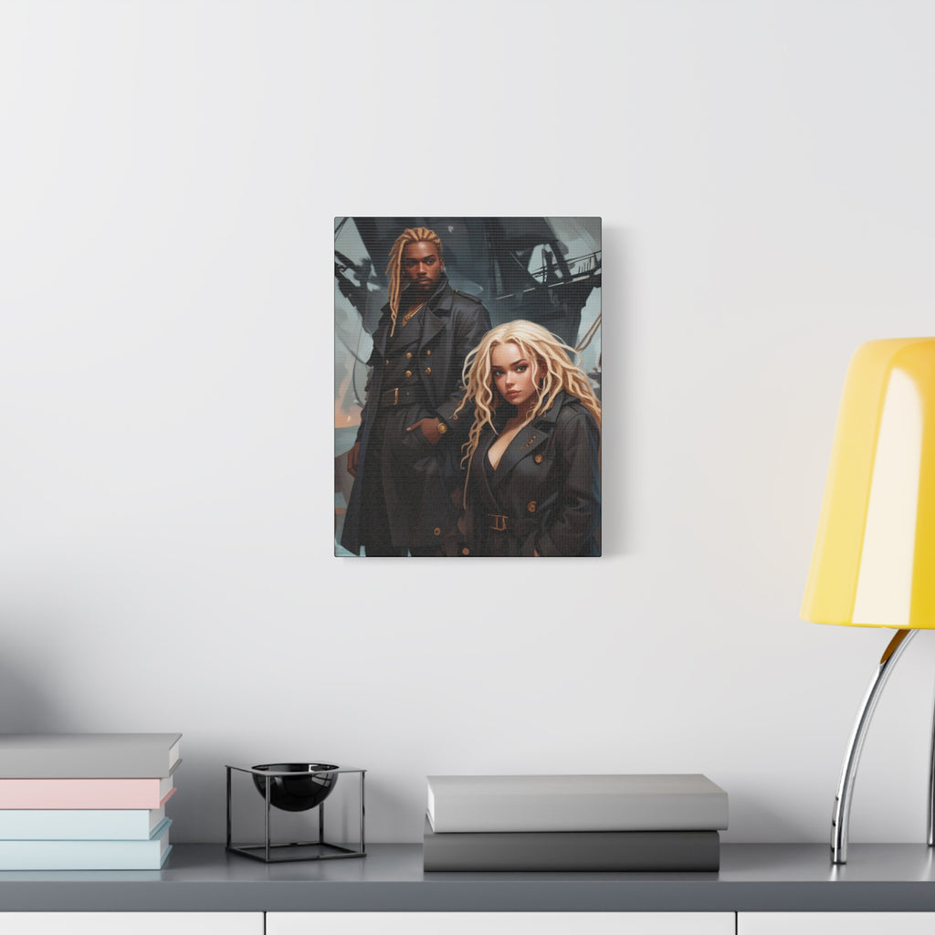 Dark Voyage Portrait Canvas — Matte Stretched Wall Art