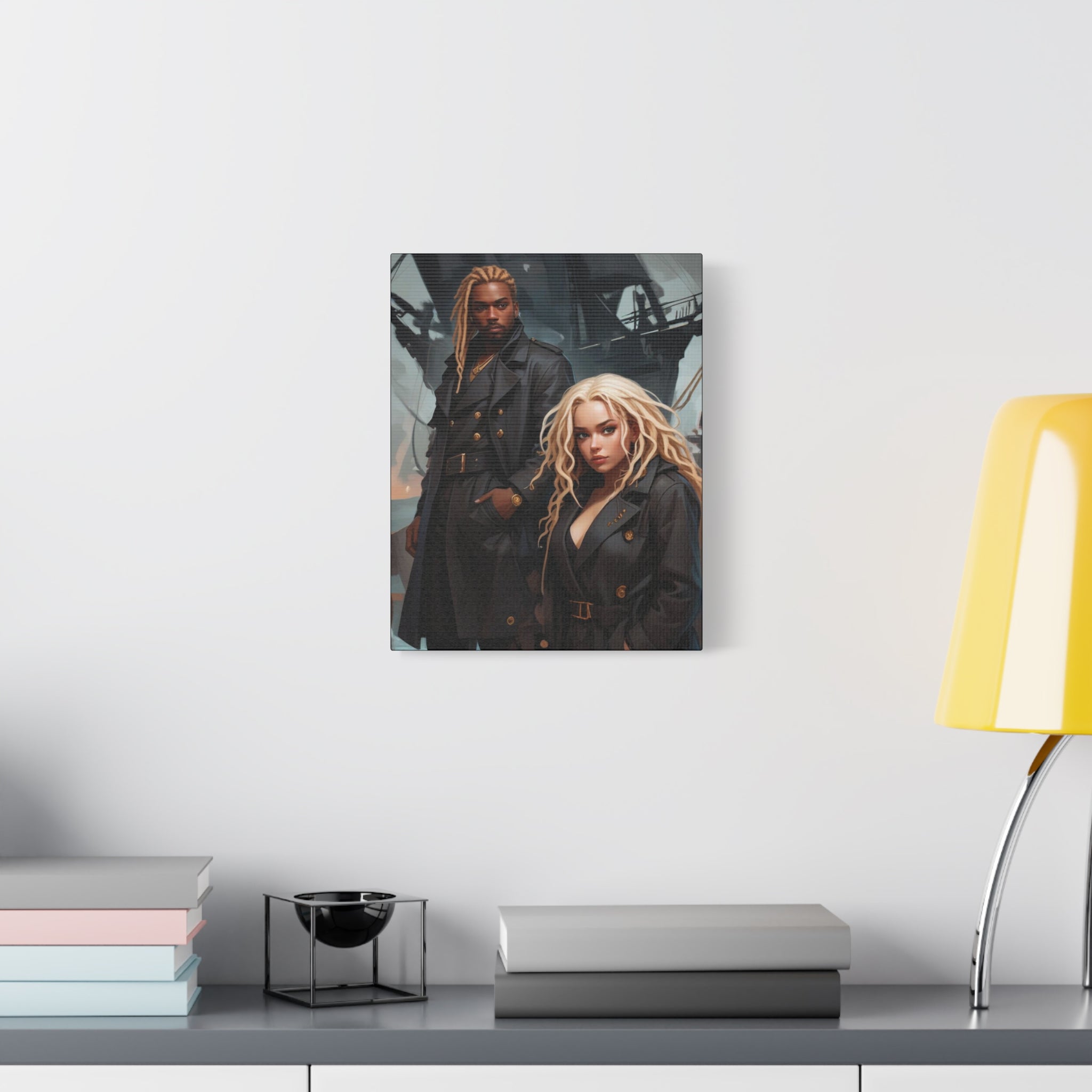 Dark Voyage Portrait Canvas — Matte Stretched Wall Art