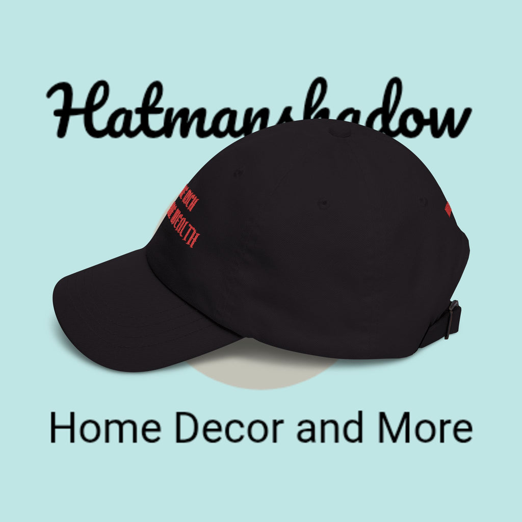 Dad Cap — "Eat The Rich, Spread The Wealth" Embroidered Political Statement Hat