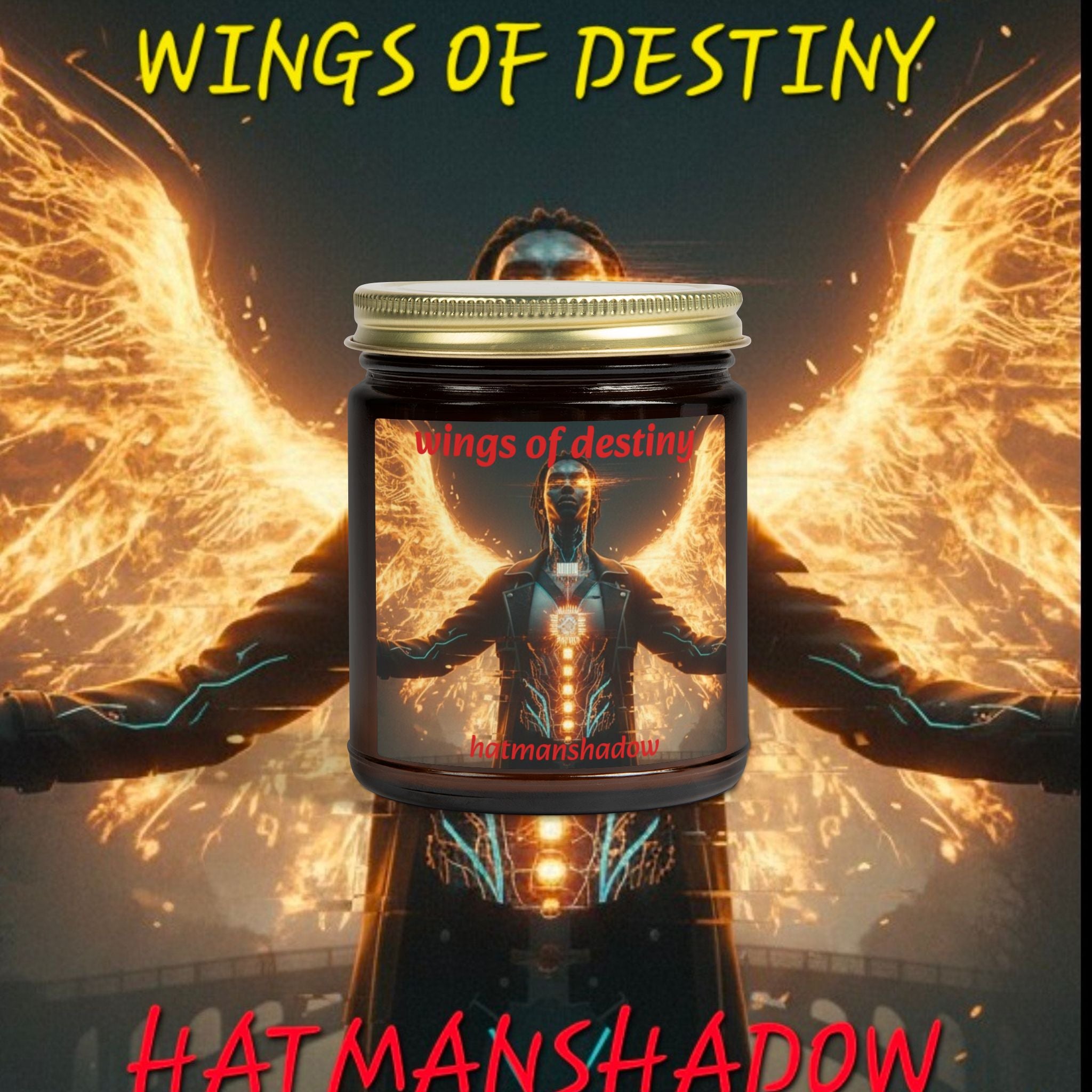 Scented Candle — Wings of Destiny (Coconut Apricot, 4oz & 9oz)