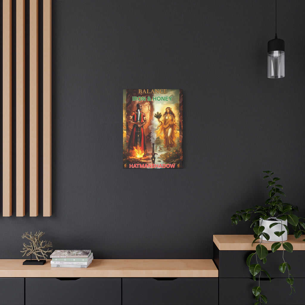 Mythic Deities Matte Stretched Canvas Art — Warrior and Goddess Orisha Wall Decor