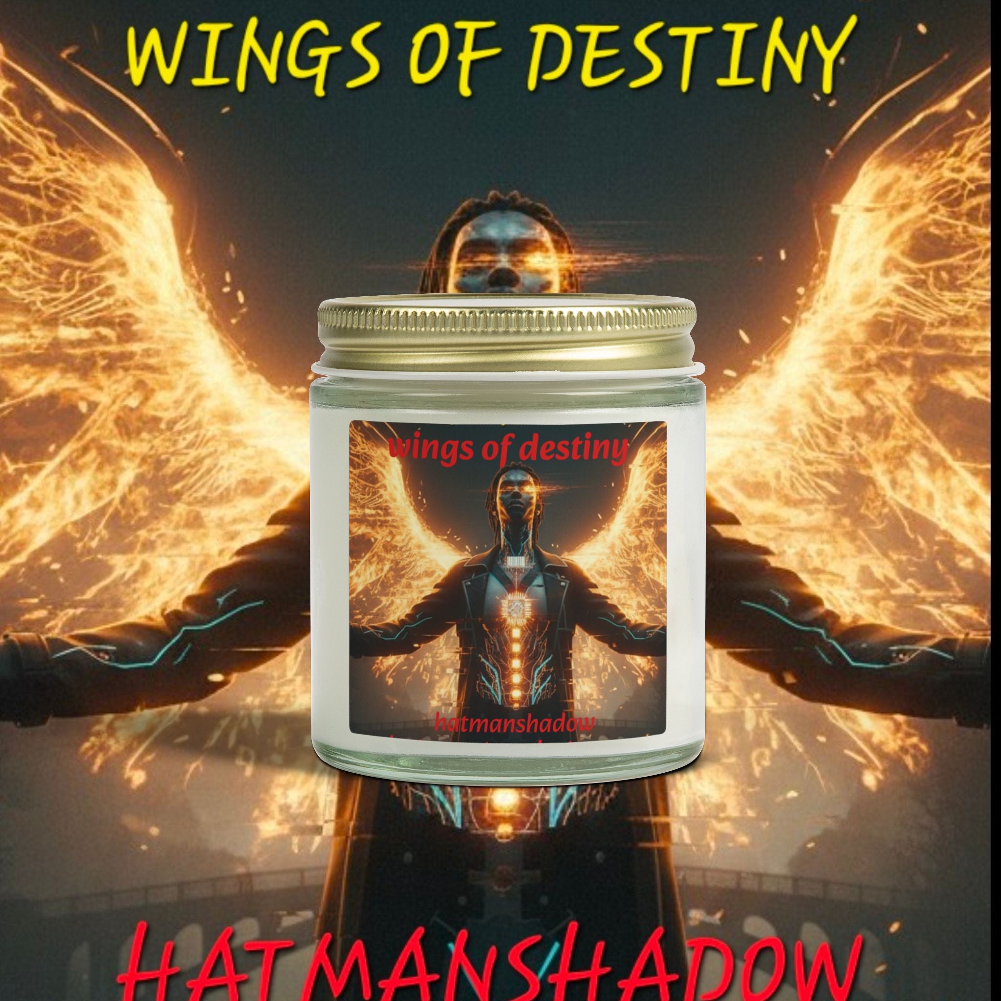 Scented Candle — Wings of Destiny (Coconut Apricot, 4oz & 9oz)