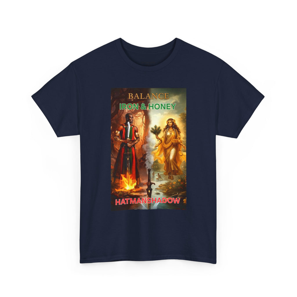 Balance From a Honey T-Shirt — Spiritual Yin Yang Vintage Art Tee