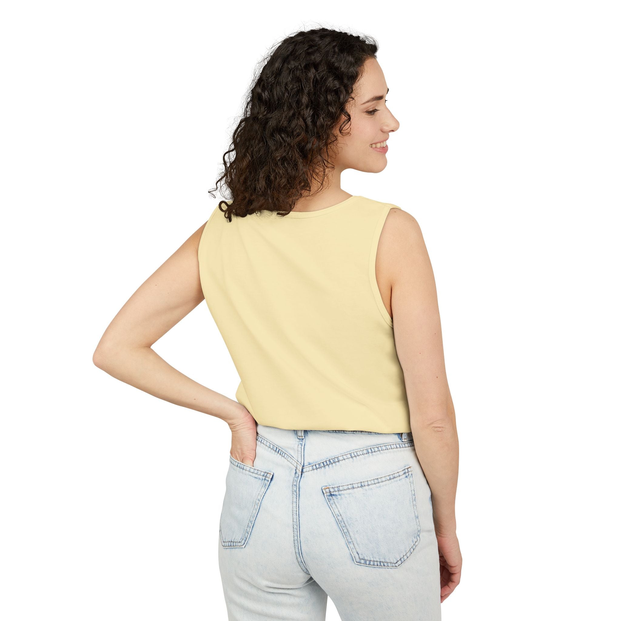 Buddha Under Bodhi Tree Tank Top — 'Be Hellow & Thoughtful' Spiritual Meditation Tee