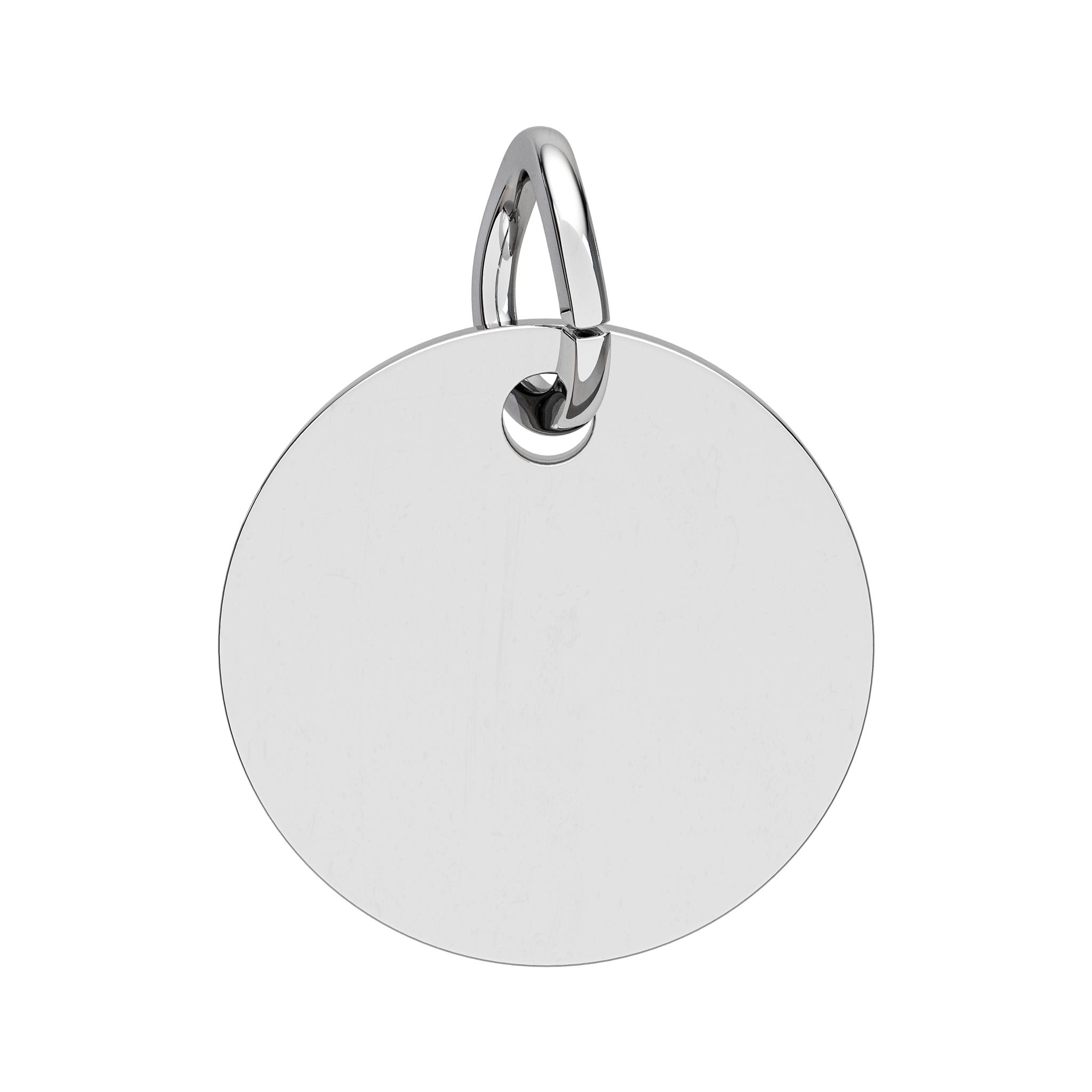 Engraved Birthstone Circle Charm — "I Believe in Me, I Am Enough"