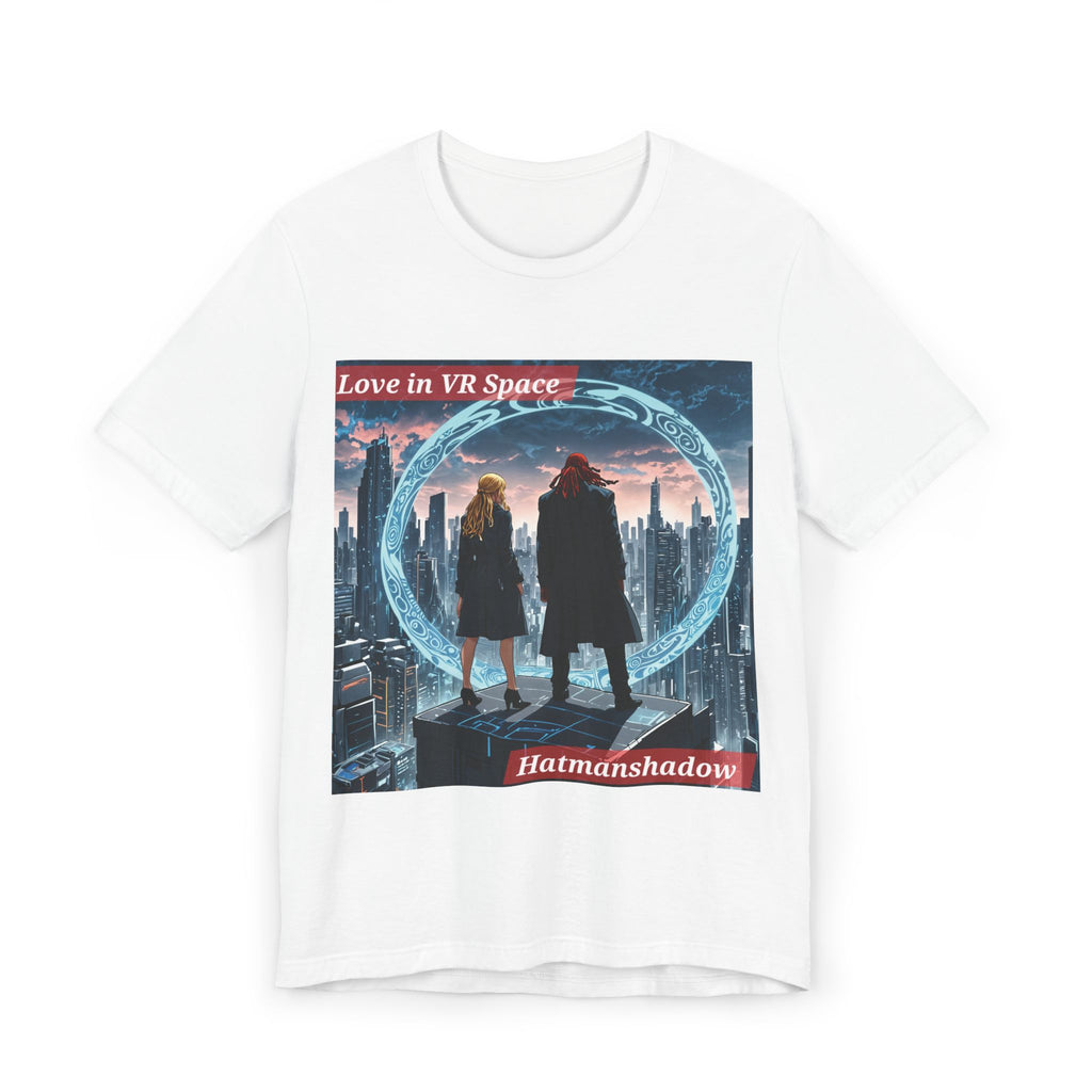 VR Love Graphic T-Shirt — "Love in VR Space" Sci‑Fi Couple Tee