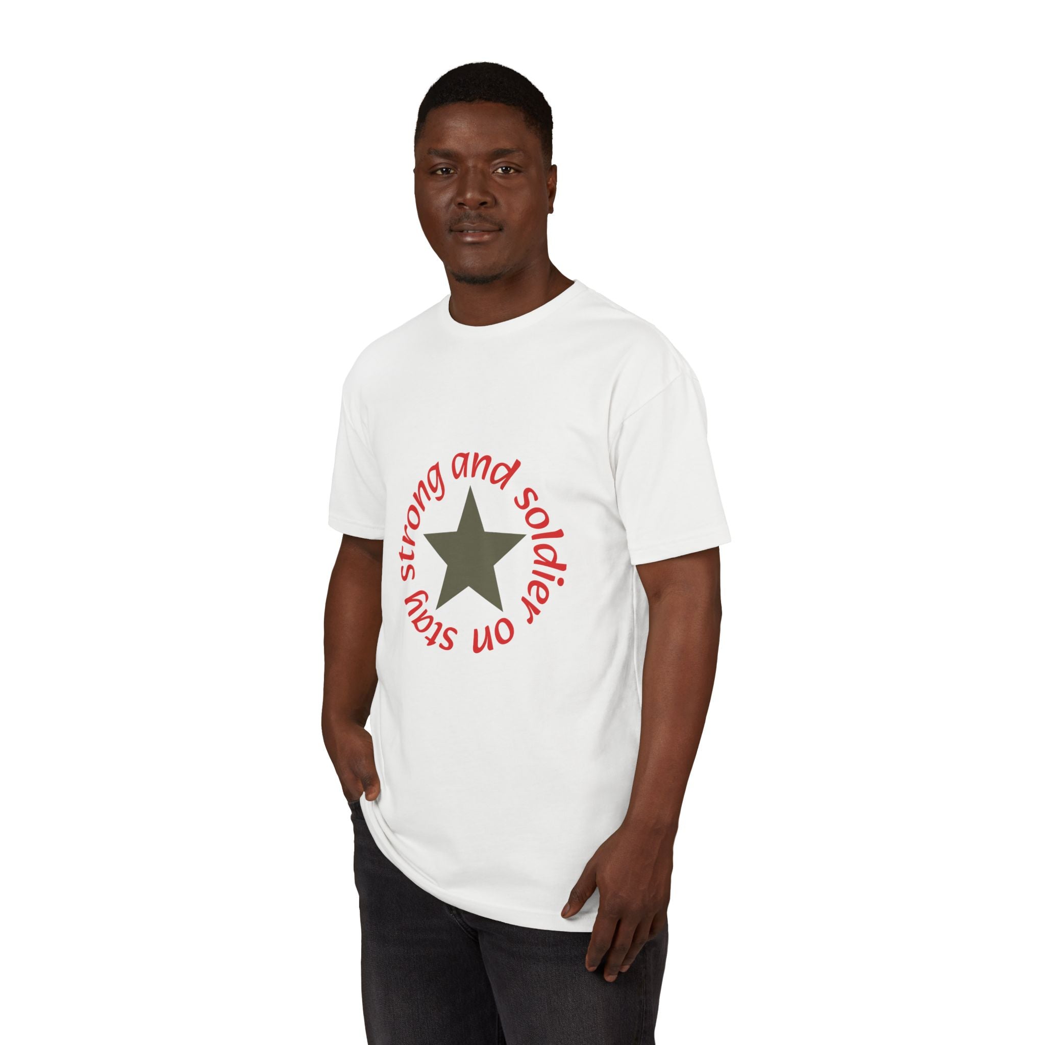 Strong and Solid: Star Graphic T-Shirt — Inspirational Casual Tee