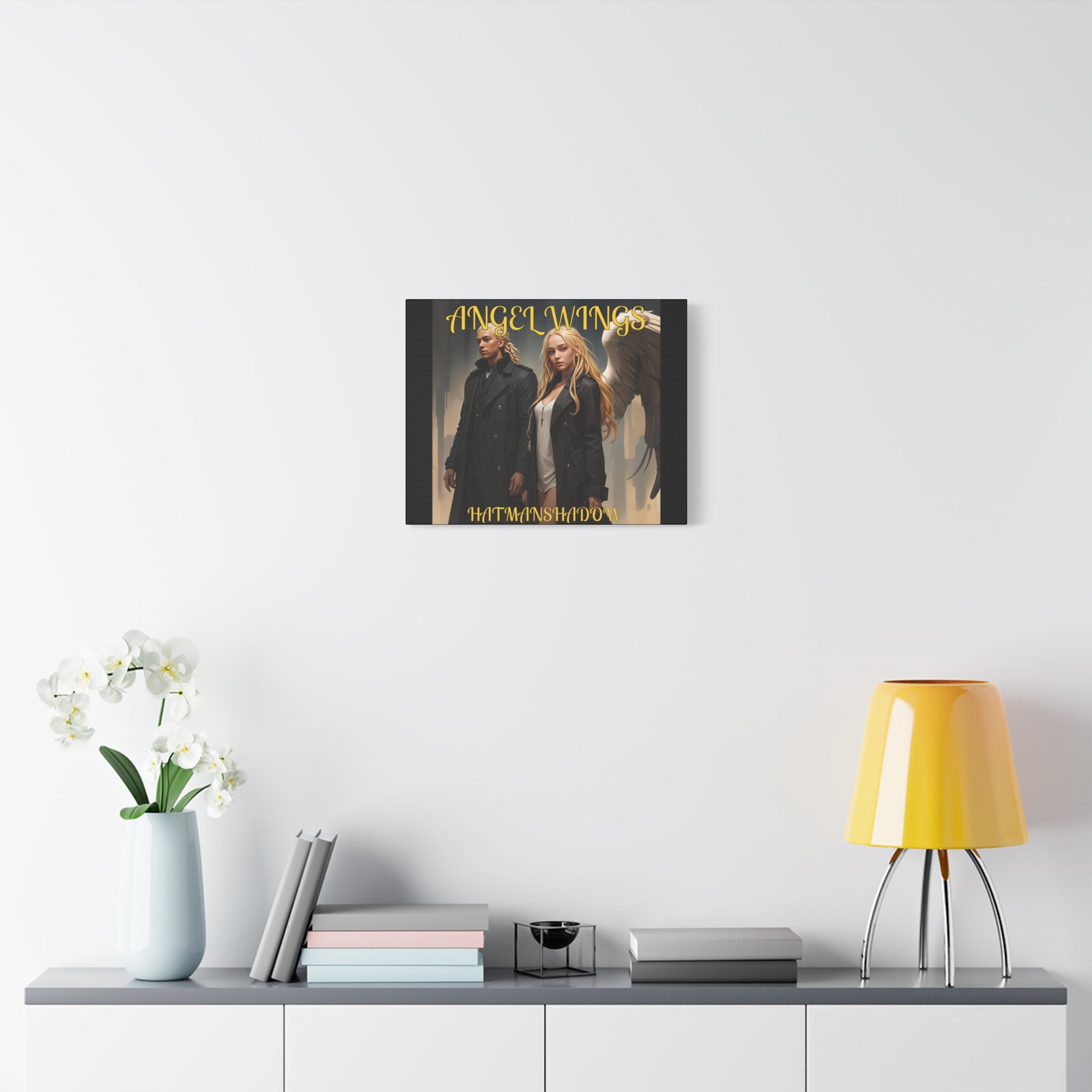 Angelic Duo Matte Stretched Canvas Wall Art