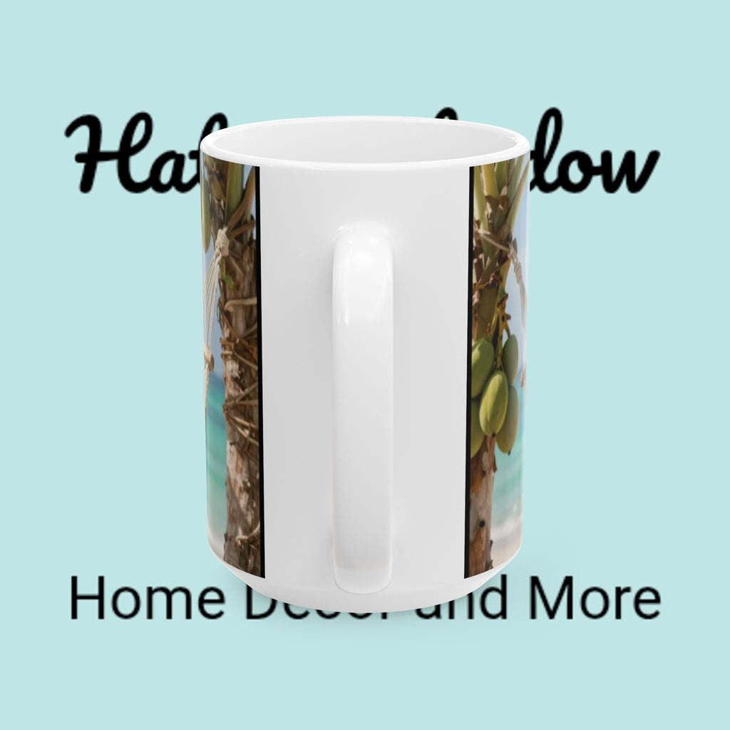 Tropical Gorilla Coffee Mug — Beach Drink Design Ceramic Mug (11oz, 15oz)