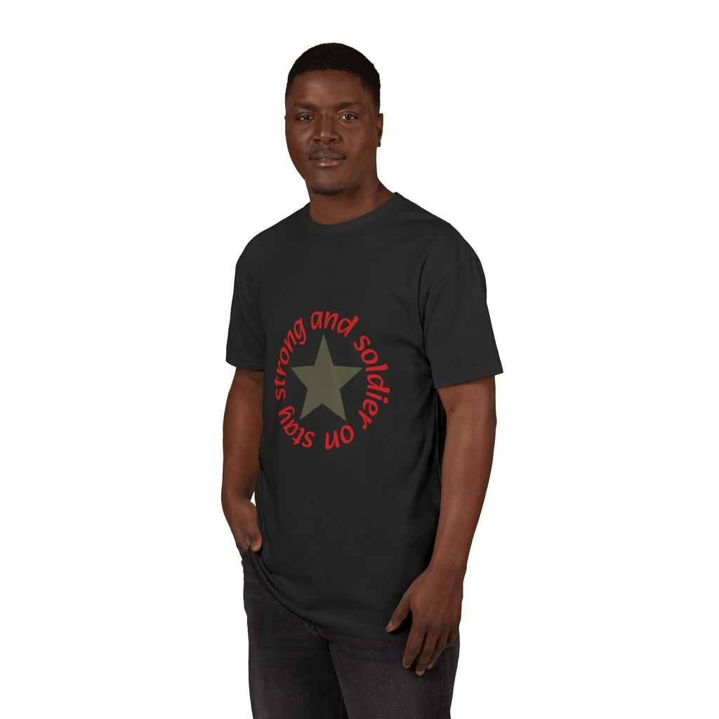Strong and Solid: Star Graphic T-Shirt — Inspirational Casual Tee
