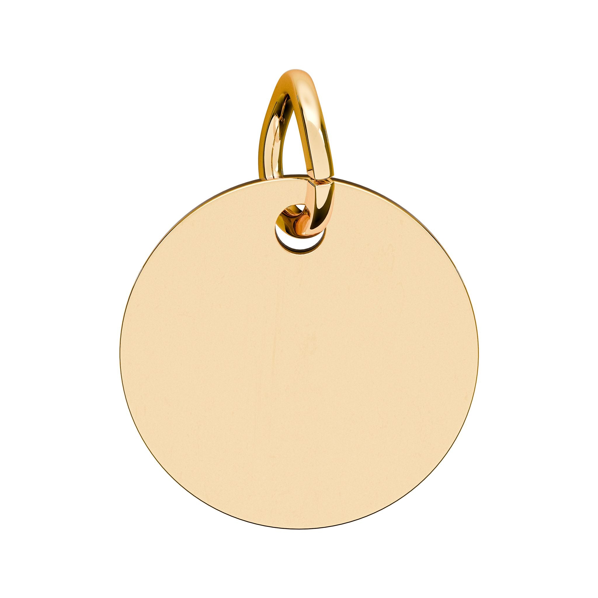 Engraved Birthstone Circle Charm — "I Believe in Me, I Am Enough"