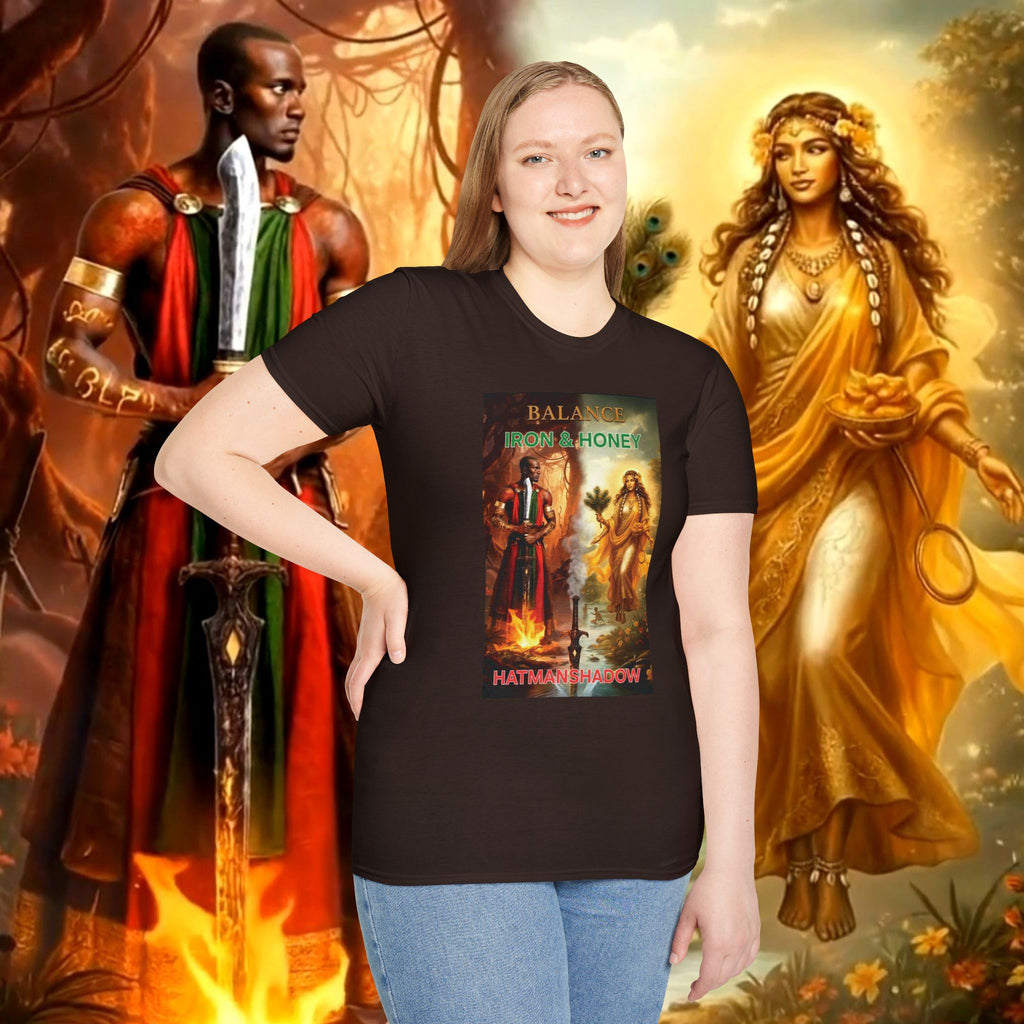 T-Shirt — 'Balance from a Honey' Spiritual Art Graphic Tee