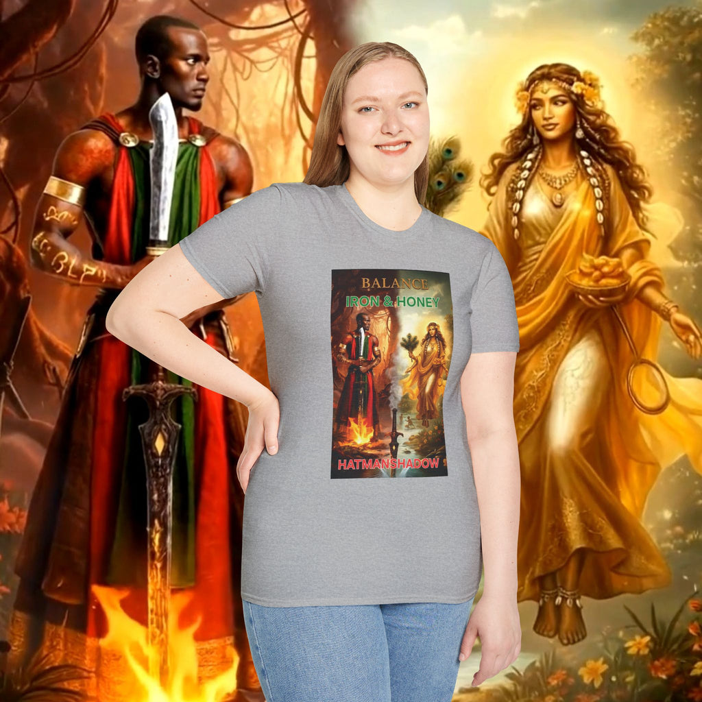T-Shirt — 'Balance from a Honey' Spiritual Art Graphic Tee