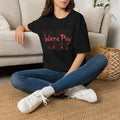 Wanna Play T-Shirt — Spooky Red Flame Horror Design