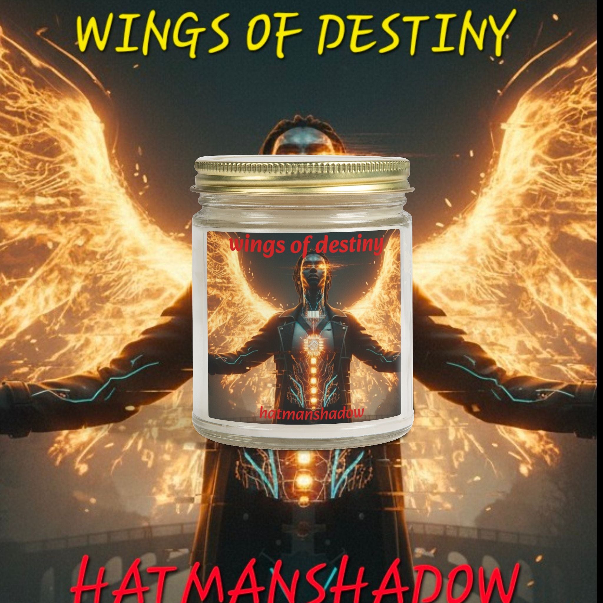 Scented Candle — Wings of Destiny (Coconut Apricot, 4oz & 9oz)