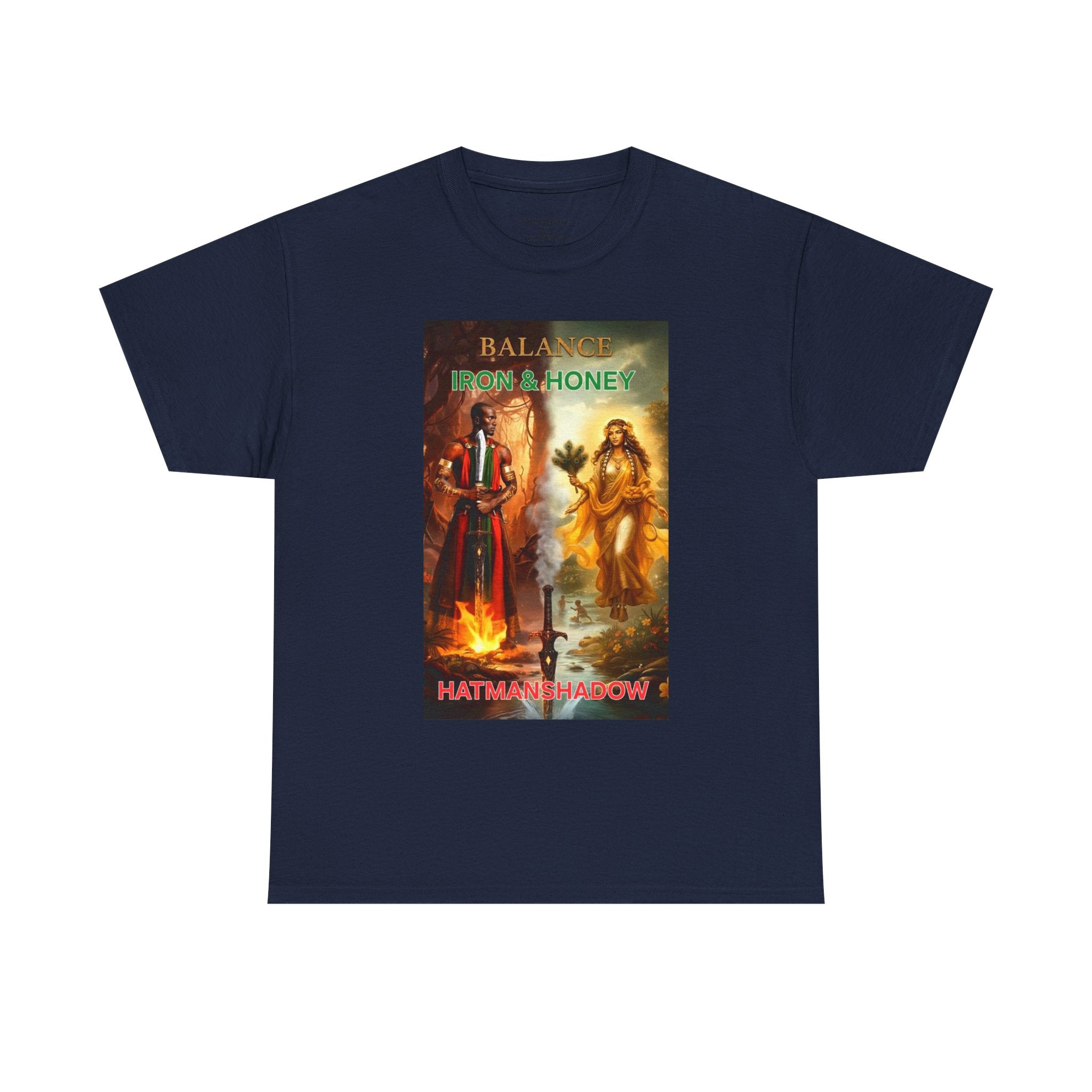 Balance From a Honey T-Shirt — Spiritual Yin Yang Vintage Art Tee