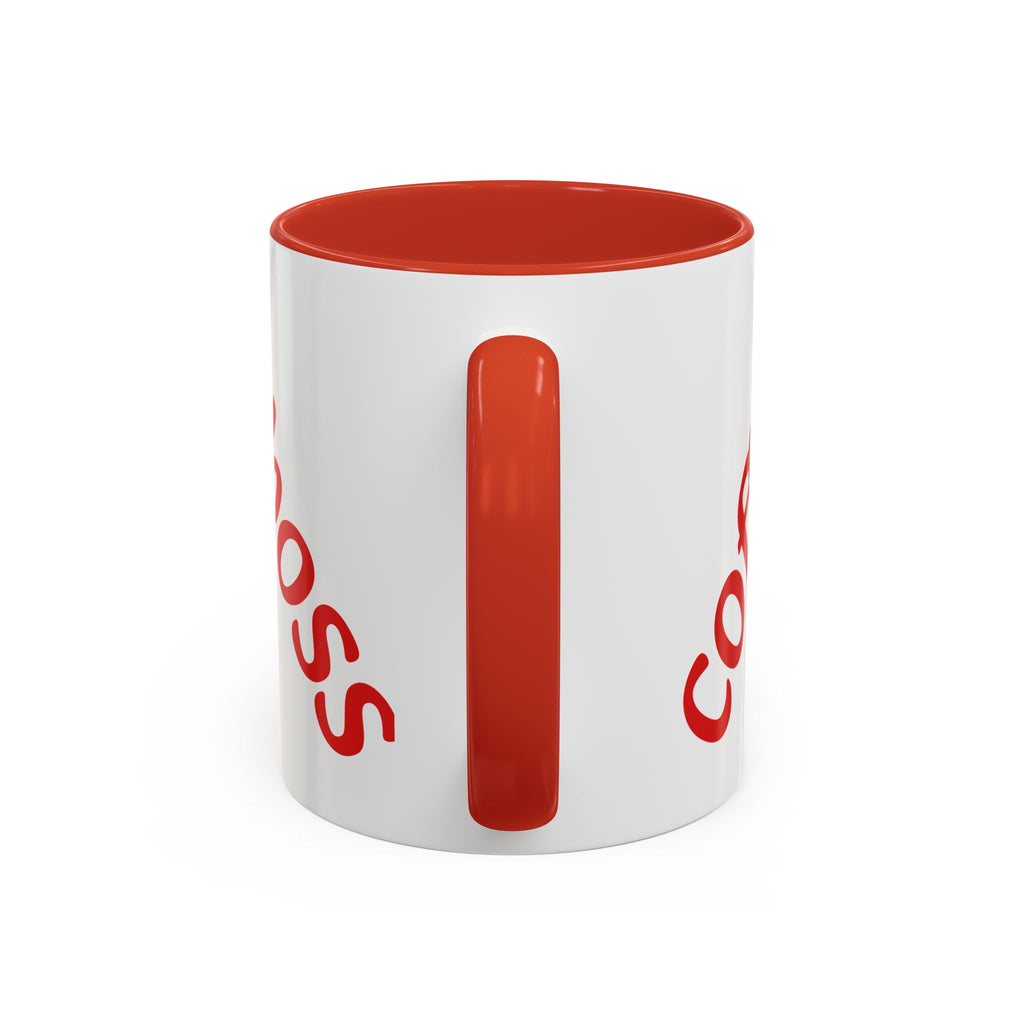 Boss Vibes Accent Coffee Mug — 'Coffee like a boss' Motivational Office Mug (11/15oz)