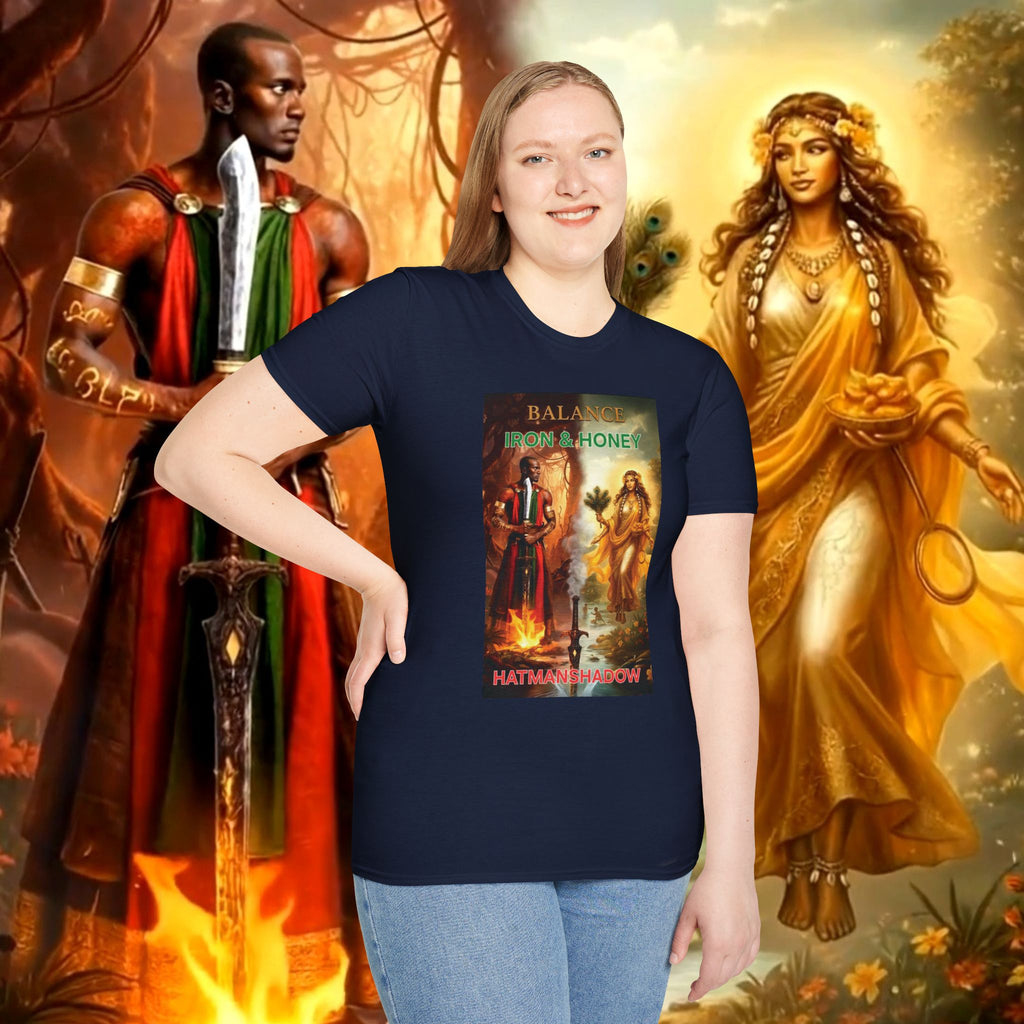 T-Shirt — 'Balance from a Honey' Spiritual Art Graphic Tee