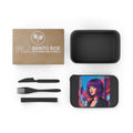 Bento Box — Neon Cyberpunk Woman Design (PLA, Includes Band & Utensils)