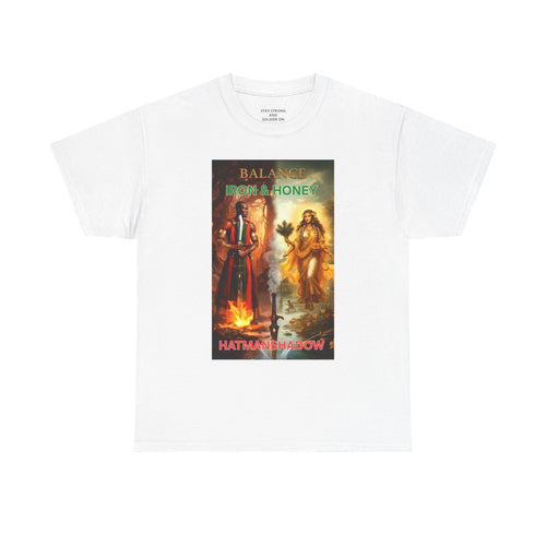 Balance From a Honey T-Shirt — Spiritual Yin Yang Vintage Art Tee